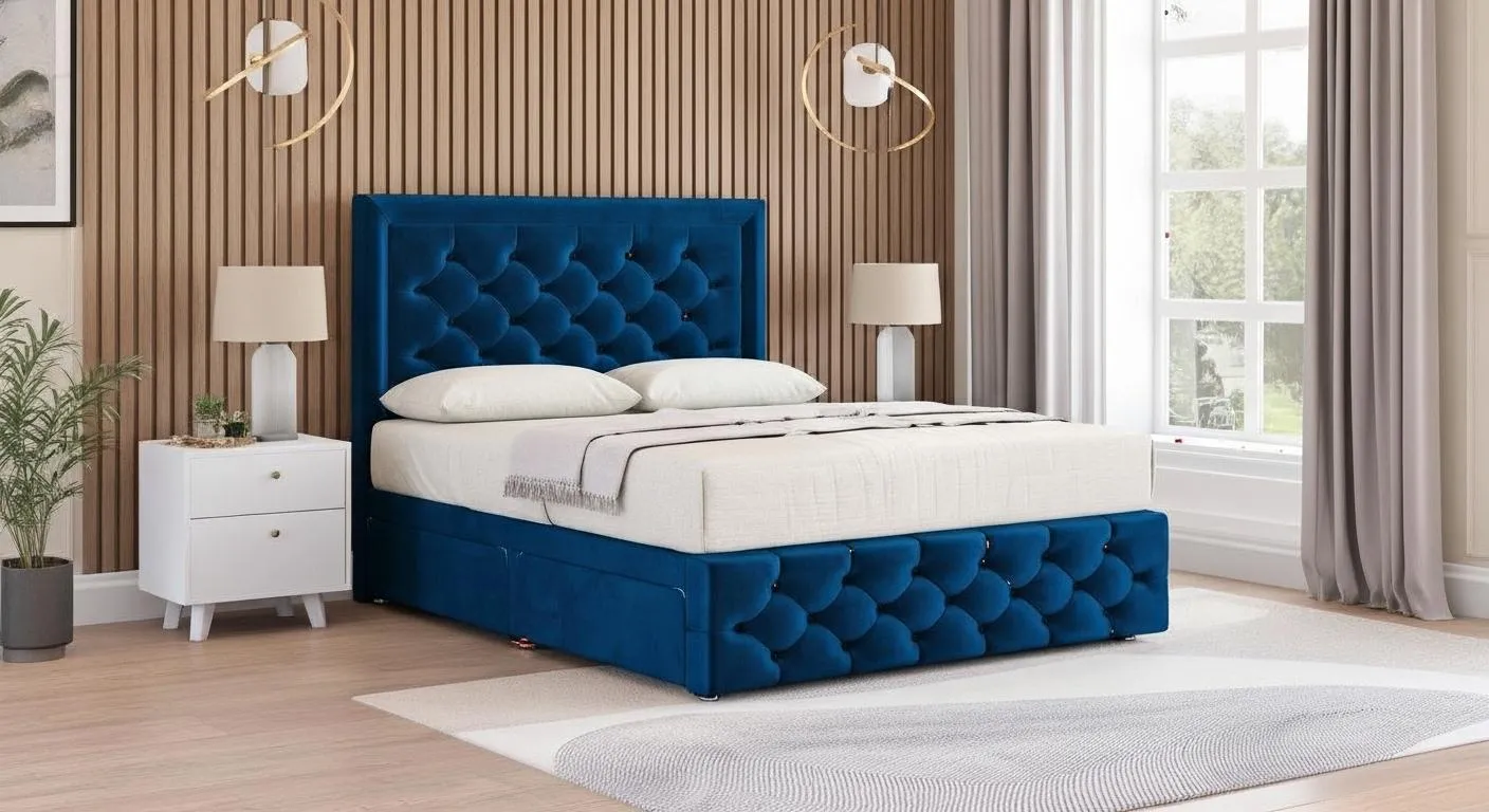 Lyzza Bed in blue