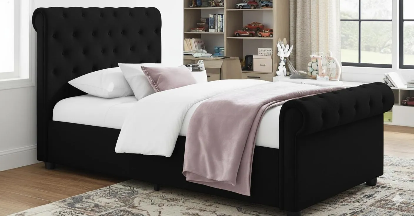 BrightStar Kids Bed in black