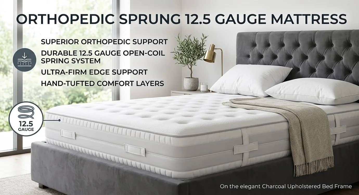 Orthopaedic Sprung 12.5 Gauge Mattress