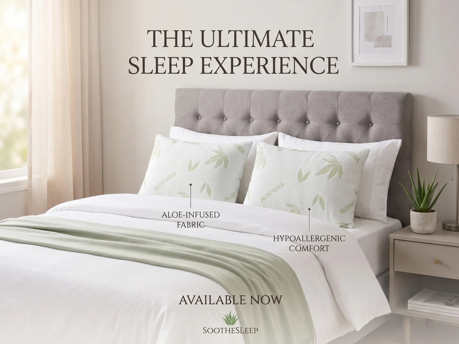 Aloe Vera Memory Foam Pillow