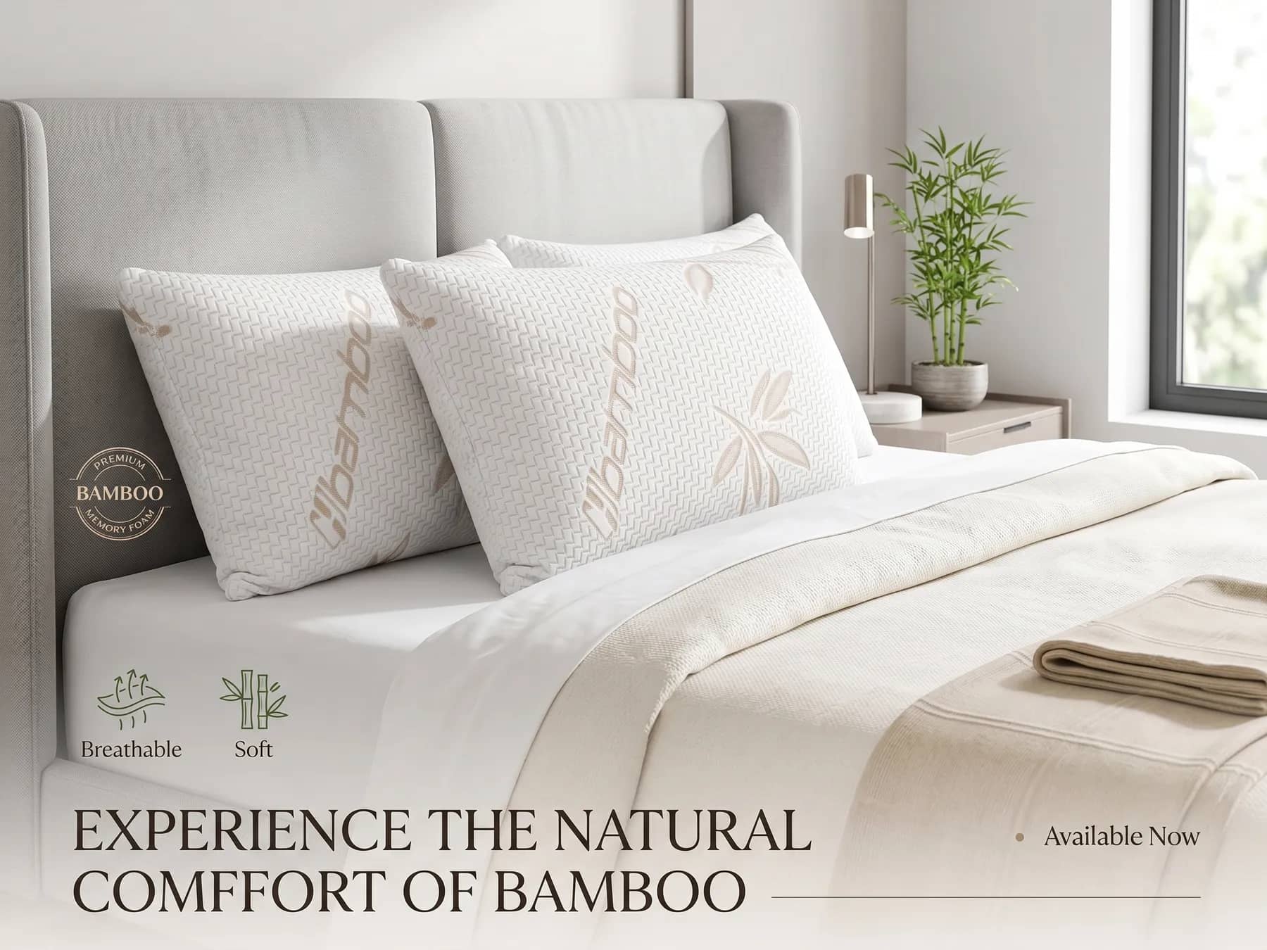 Bamboo Memory Foam Pillow