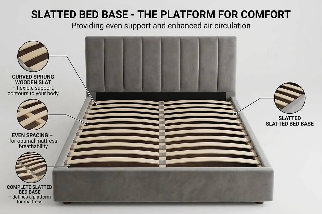 Bed base: Slatted base